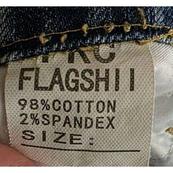 Vintage Y2K Frayed Denim Pencil Skirt Womens Size S Blue - Picture 4 of 4